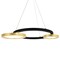 Cwi Lighting Deux Lunes LED Chandelier With Sun Gold & Black Finish 1215P29-2-625 - alternate 3